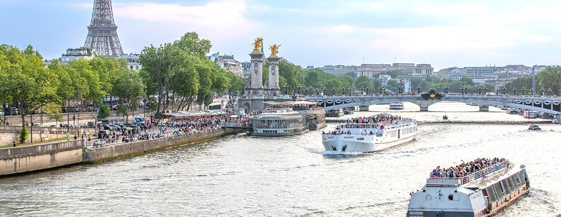 Vue des quais de Paris