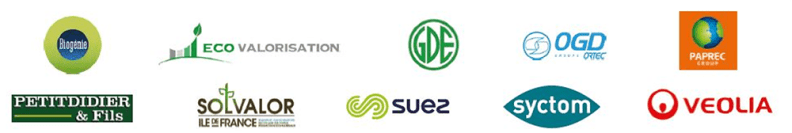 Logos des structures de la filière économique des produits valorisables - Agrandir l'image, fenêtre modale